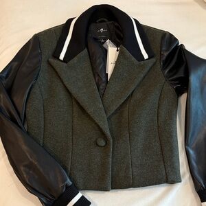 7 for all mankind cropped jacket- Brand New